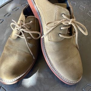 Tan suede shoes